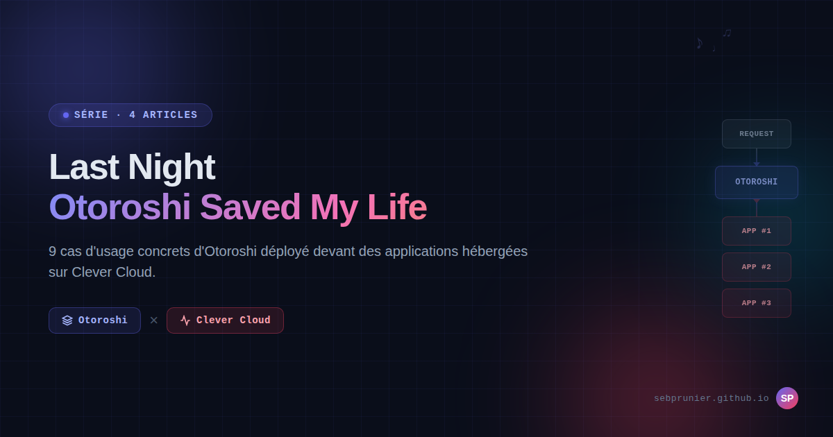 Last Night Otoroshi Saved My Life — Introduction
